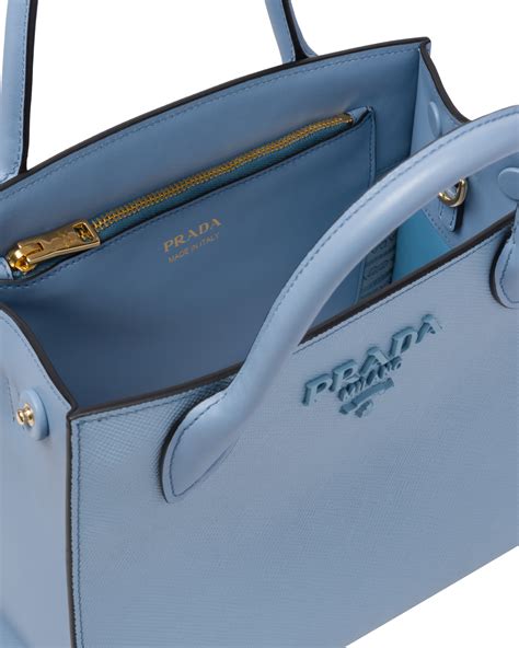 prada astral blue|Astral Blue Saffiano Leather Prada Monochrome Bag .